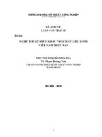 nghệ thuật điêu khắc với chất liệu gốm việt nam hiện nay