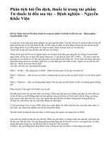 Phân tích bài Ôn dịch, thuốc lá trong tác phẩm Từ thuốc lá đến ma túy – Bệnh nghiện – Nguyễn Khắc Viện - văn mẫu