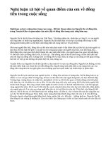 Nghị luận xã hội về quan điểm của em về đồng tiền trong cuộc sống - văn mẫu