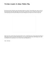 Tả bức tranh vẽ chùa Thiên Mụ - văn mẫu