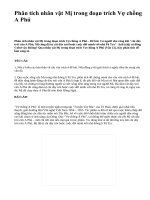 Phân tích nhân vật Mị trong đoạn trích Vợ chồng A Phủ - văn mẫu