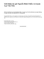 Giới thiệu tác giả Nguyễn Đình Chiểu và truyện Lục Vân Tiên - văn mẫu