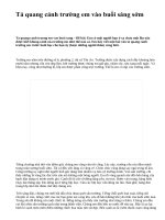 Tả quang cảnh trường em vào buổi sáng sớm - văn mẫu