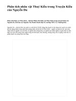 Phân tích nhân vật Thuý Kiều trong Truyện Kiều của Nguyễn Du - văn mẫu