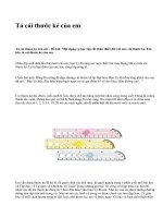 Tả cái thước kẻ của em - văn mẫu