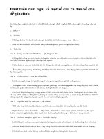 Phát biểu cảm nghĩ về một số câu ca dao về chủ đề gia đình - văn mẫu