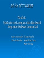 Nghiên cứu và xây dựng quy trình chẩn đoán hệ thống nhiên liệu diesel common rail