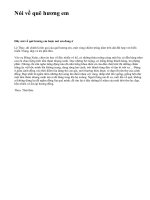 Nói về quê hương em - văn mẫu