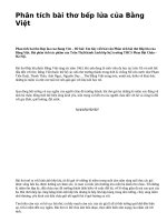 Phân tích bài thơ bếp lửa của Bằng Việt - văn mẫu