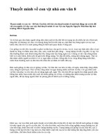 Thuyết minh về con vịt nhà em văn 8 - văn mẫu