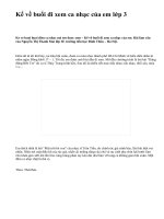 Kể về buổi đi xem ca nhạc của em lớp 3 - văn mẫu