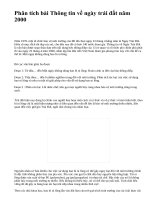 Phân tích bài Thông tin về ngày trái đất năm 2000 - văn mẫu