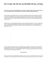 Kể về một việc tốt mà em đã khiến bố mẹ vui lòng - văn mẫu