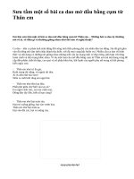 Sưu tầm một số bài ca dao mở dầu bằng cụm từ Thân em - văn mẫu