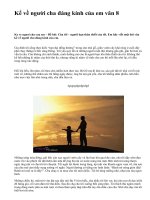 Kể về người cha đáng kính của em văn 8 - văn mẫu