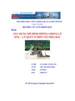 Đề tài xây dựng mô hình phòng chống lũ ống – lũ quét ở miền núi phía bắc