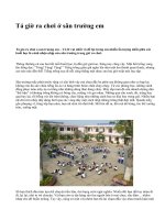 Tả giờ ra chơi ở sân trường em - văn mẫu