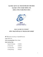 Đề tài quản lý bán hàng với OpenERP (bán lẻ)