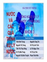 Bài thuyết trình công nghệ xử lý nước uống đóng chai