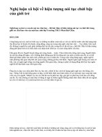 Nghị luận xã hội về hiện tượng nói tục chửi bậy của giới trẻ - văn mẫu