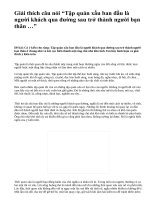 Giải thích câu nói “Tập quán xấu ban đầu là người khách qua đường sau trở thành người bạn thân …” - văn mẫu