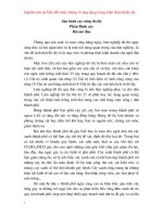 Nghiên cứu sự biến đổi triệu chứng và ứng dụng trong chẩn đoán bệnh cây