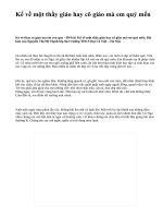 Kể về một thầy giáo hay cô giáo mà em quý mến - văn mẫu