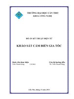 Đồ án kỹ thuật điện tử khảo sát cảm biến gia tốc