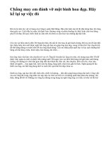 Chẳng may em đánh vỡ một bình hoa đẹp. Hãy kể lại sự việc đó - văn mẫu