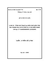 nghiên cứu về cây thuốc địa phương nấm hồng chi đà lạt (ganoderma lucidum) chủng dl1 trong điều trị hội chứng rối loạn lipid máu
