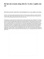 Kể lại câu truyện nàng tiên ốc và nêu ý nghĩa của nó - văn mẫu