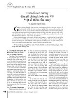 Nhân tố ảnh hưởng đến giá chứng khoán  góc độ 2