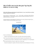 Hãy kể diễn cảm truyện dân gian Nga ông lão đánh cá và con cá vàng - văn mẫu