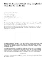 Phân tích đoạn thơ về Thánh Gióng trong bài thơ Theo chân Bác của Tố Hữu - văn mẫu