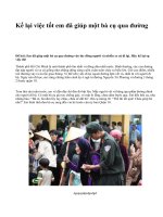 Kể lại việc tốt em đã giúp một bà cụ qua đường - văn mẫu