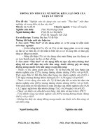 nghiên cứu tác dụng của cao nước thọ thai trên thực nghiệm và trong điều trị dọa sẩy thai