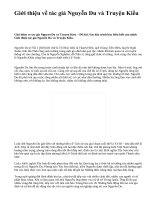 Giới thiệu về tác giả Nguyễn Du và Truyện Kiều - văn mẫu