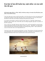 Em hãy kể lại nỗi buồn hay một niềm vui của tuổi thơ đã qua - văn mẫu