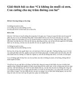 Giải thích bài ca dao “Cá không ăn muối cá ươn, Con cưỡng cha mẹ trăm đường con hư” - văn mẫu