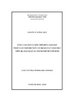 Nâng cao chất lượng phổ biến, giáo dục pháp luật cho đội ngũ cán bộ quản lý giáo dục trên địa bàn quận 10, thành phố hồ chí minh