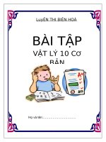 Bài tập vật lý lớp 10 đầy đủ  chương 1 Động học chất điểm