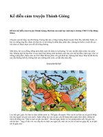 Kể diễn cảm truyện Thánh Gióng - văn mẫu