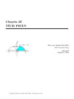 Chuyên đề Tích phân ôn thi ĐH