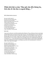 Phân tích bài ca dao “Bao giờ cho đến tháng ba, ếch cắn cố rắn tha ra ngoài đồng…” - văn mẫu