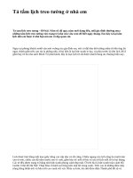 Tả tấm lịch treo tường ở nhà em - văn mẫu