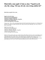 Phát biểu cảm nghĩ về bài ca dao “Người ta đi cấy lấy công, Tôi nay đi cấy còn trông nhiều bề” - văn mẫu