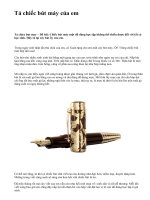 Tả chiếc bút máy của em - văn mẫu