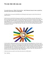 Tả cây bút chì của em - văn mẫu