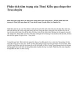 Phân tích tâm trạng của Thuý Kiều qua đoạn thơ Trao duyên - văn mẫu