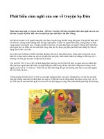 Phát biểu cảm nghĩ của em về truyện Sọ Dừa - văn mẫu